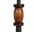 Tambo No. 2 Handmade Iron Candlestick with Natural Organic Bead