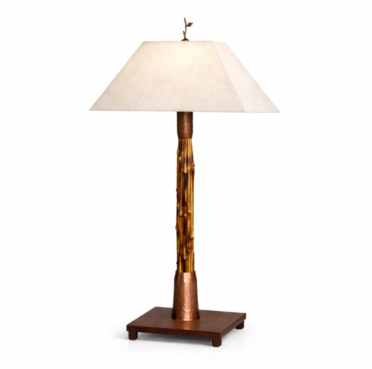 Tall Lamp — Brown Bamboo (32”)