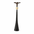 Tribe in Bloom No. 1 Handmade Iron Candlestick with Brass Flower