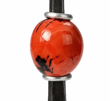 Embera No. 1 Handmade Iron Candlestick with Tagua Bead