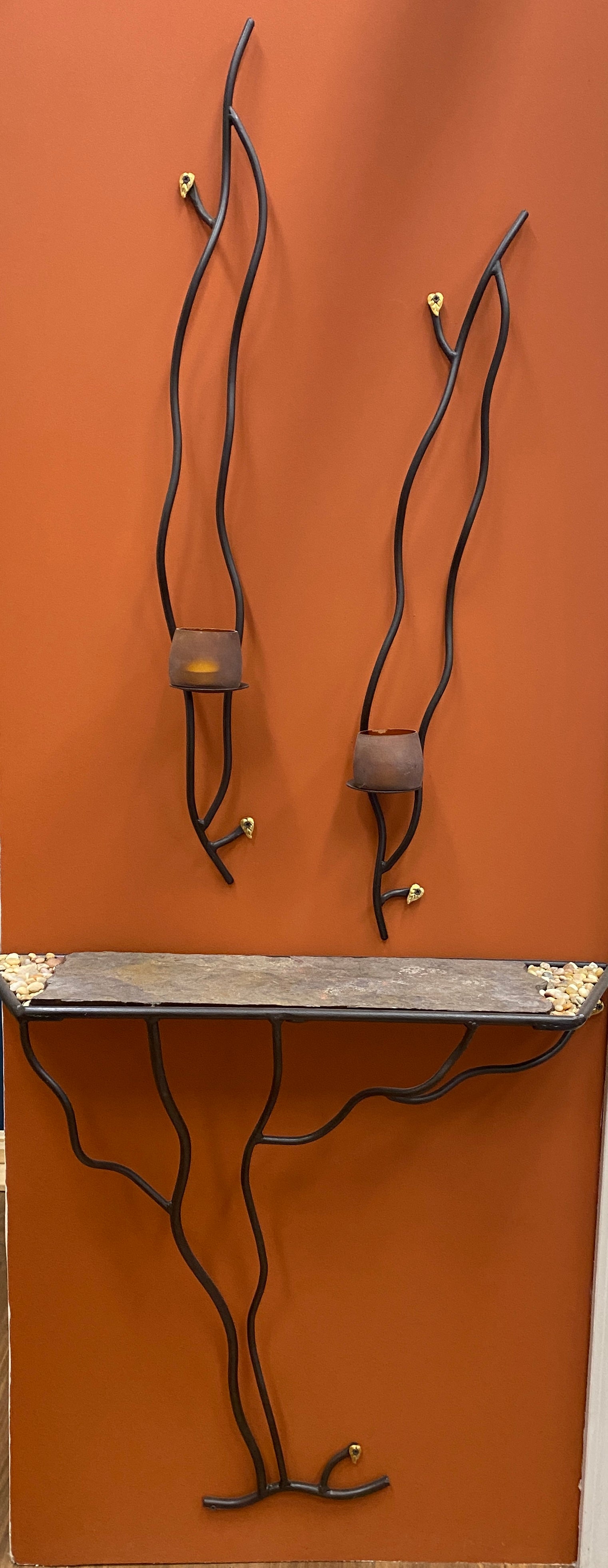 Light in a Pod – Sculptural Iron Wall Sconce