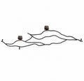 Horizontal Light in a Pod – Sculptural Iron Wall Sconce
