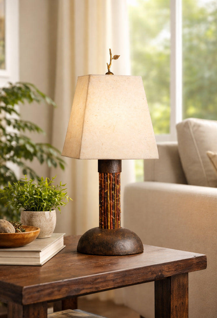 Baby Branch Lamp — Red Cedar Twigs (16”)