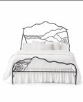 Earth, Water & Ideas in the Sky Bed | Hand-Forged Iron Bed Frame