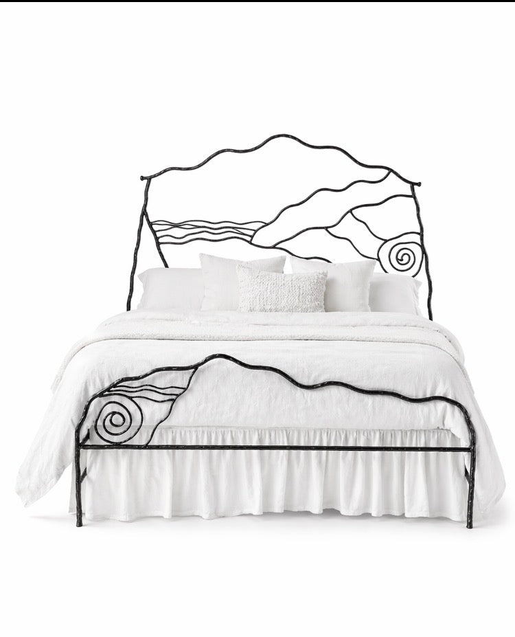 Earth, Water & Ideas in the Sky Bed | Hand-Forged Iron Bed Frame