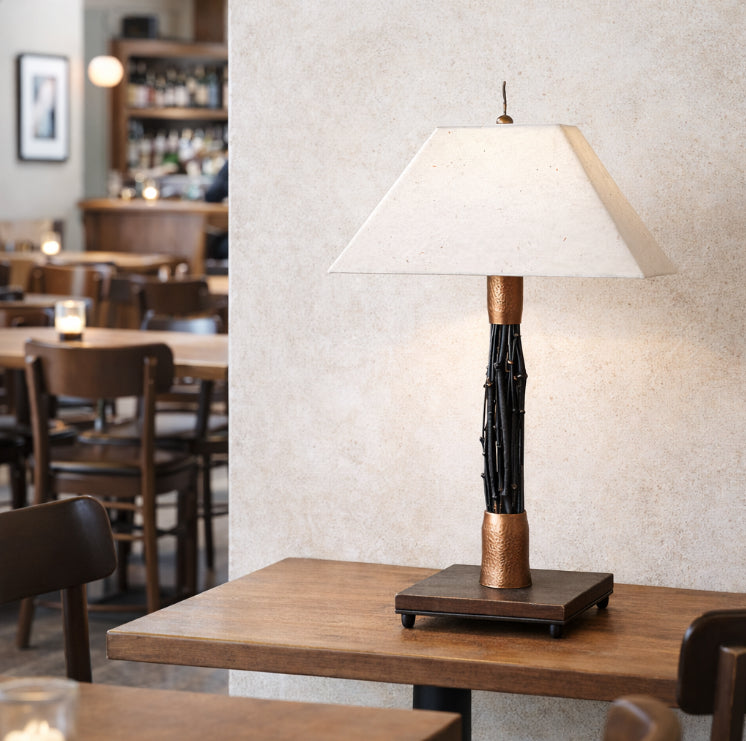 Breeze Lamp — Black Bamboo (26”)