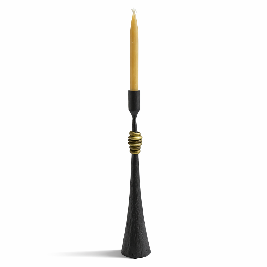 Northern Tribe #1 Candlestick | Hand-Forged Iron Candle Holder