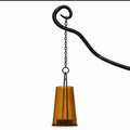 Amber Glass Hanging Lantern