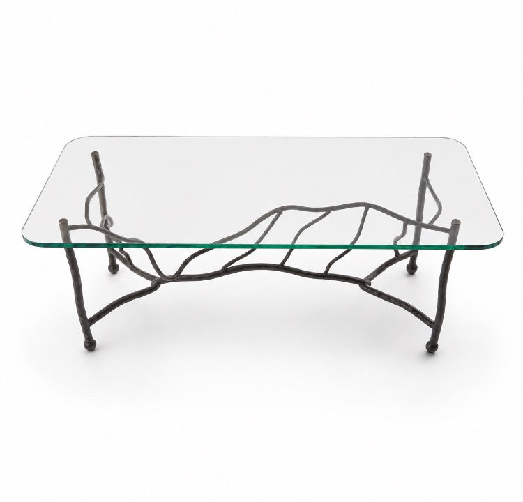 Golden Twigs Coffee Table Base – Hand-Forged Iron