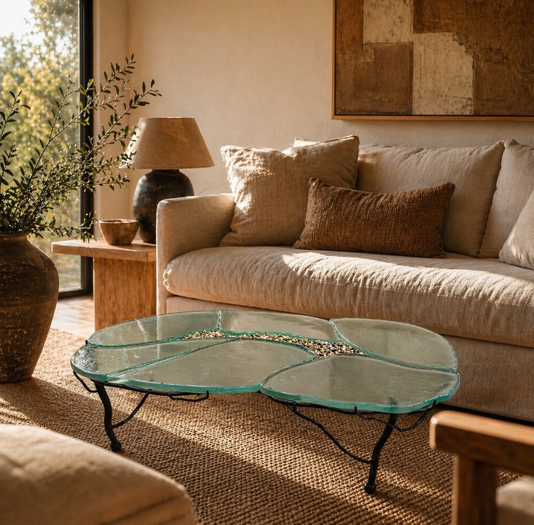Exotic Twig Coffee Table – Riverbed Composition
