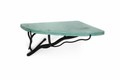 Corner Branch Wall Shelf 15” | Hand-Forged Iron & Recycled Glass