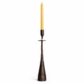 Tribe in Prayer Candle Holder — Handmade Iron Candlestick (12”)