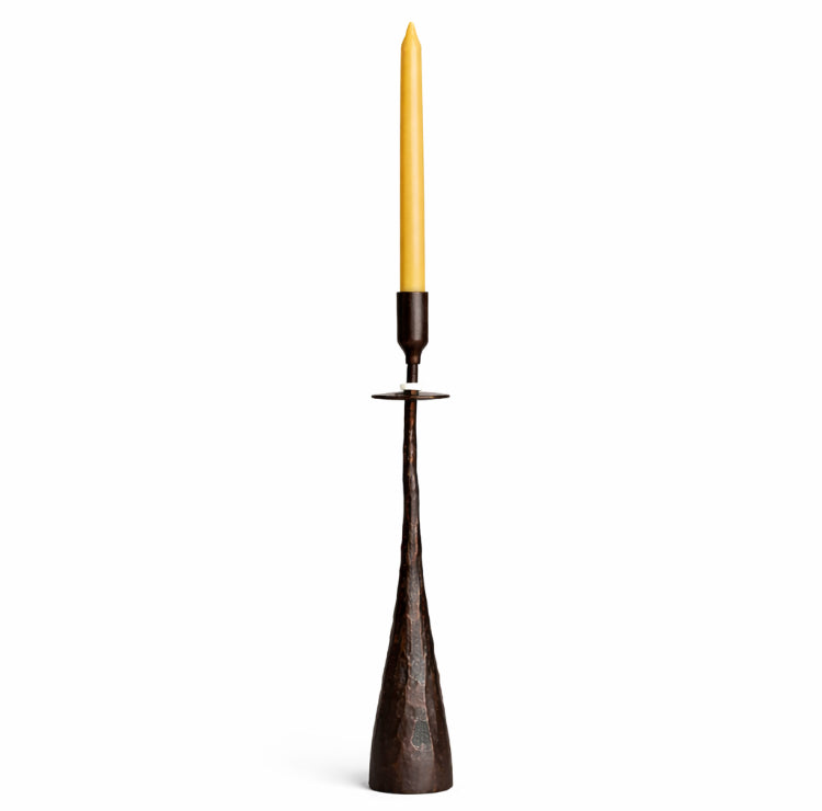 Tribe in Prayer Candle Holder — Handmade Iron Candlestick (12”)