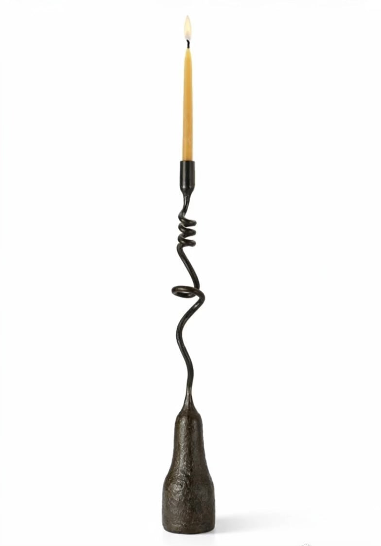 Friends Candle Holder — Handmade Iron Sculptural Piece (Individual)